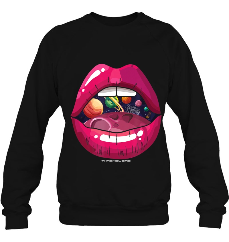 Rave Universe In Red Lips Mouth Trippy & Psychedelic Mugs