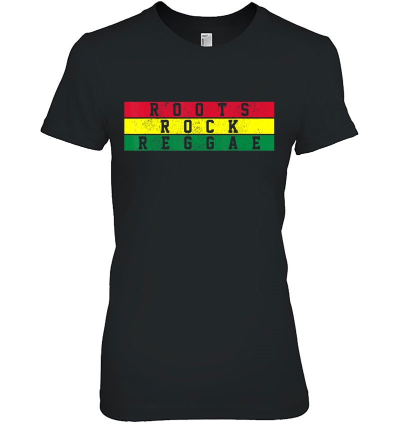 Reggae Music - Roots Rock Jamaica Rastafari Rasta Gift Ladies Tee