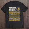 September Birthday Gifts - Born September Virgo 1981 Funny Tee