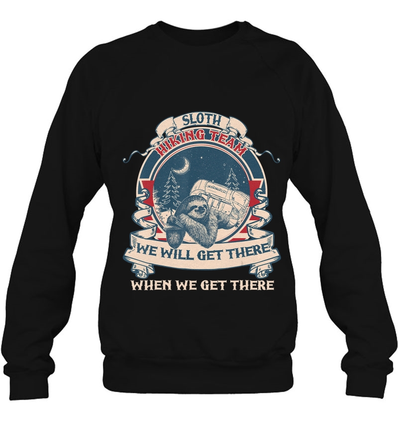 Sloth Hiking Team We Will Get There Vintage Retro Mugs