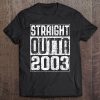 Straight Outta 2003 17Th Birthday Gif Tee