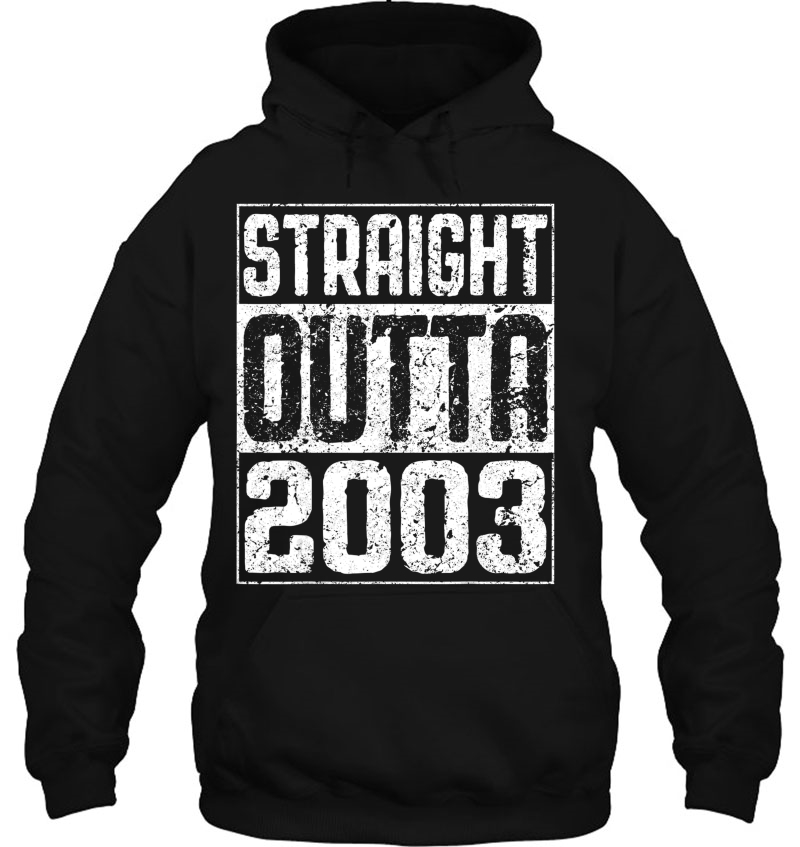 Straight Outta 2003 17Th Birthday Gif Hoodie