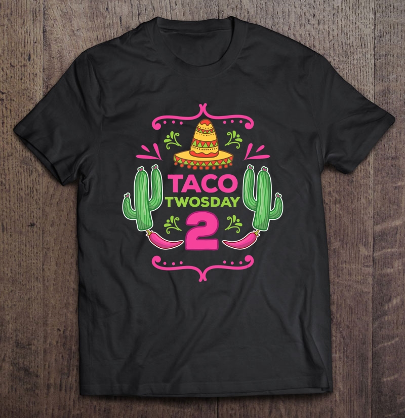 Taco Twosday 2Nd Birthday Gift For Kids Boy Girl Shirt