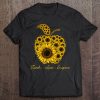 Teach Love Inspire Sunflowers Apple Teacher Tee