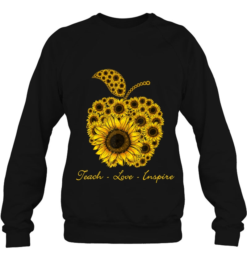 Teach Love Inspire Sunflowers Apple Teacher Mugs