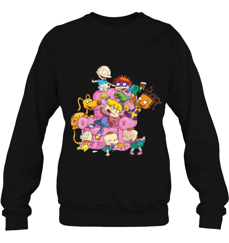 The Rugrats Group Couch T- Shirts Sweatshirt