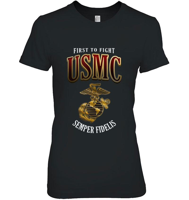 Usmc First To Fight Tank Top Hoodie