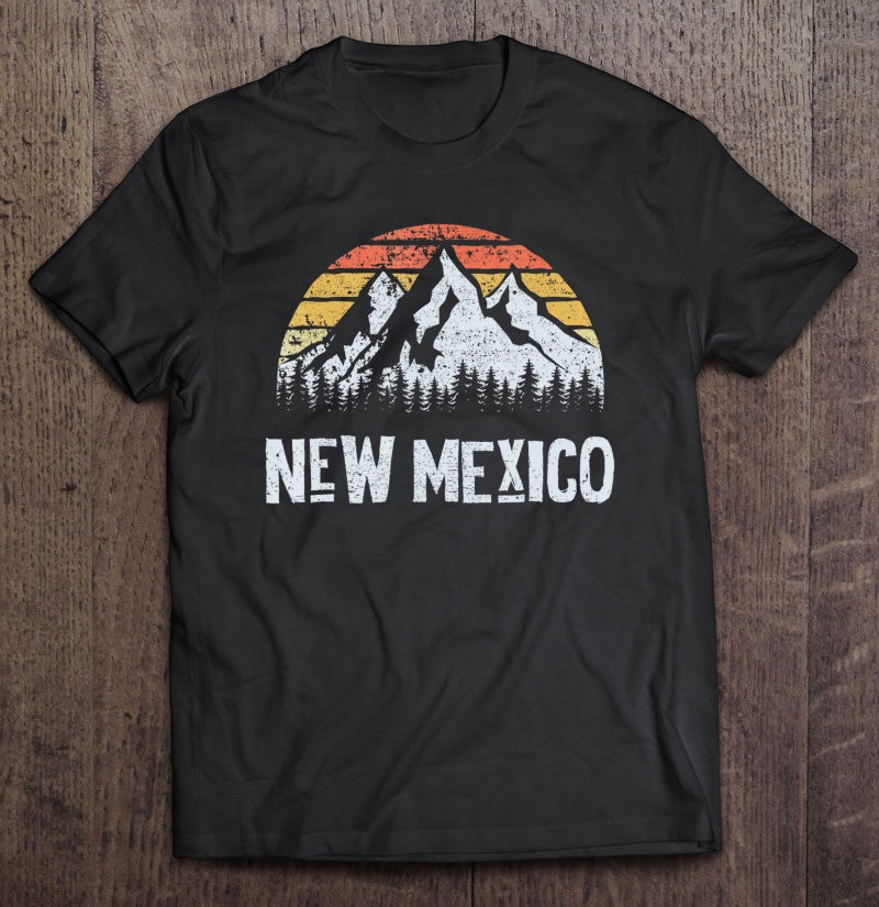 Vintage Retro Nm New Mexico Mountain State Shirt