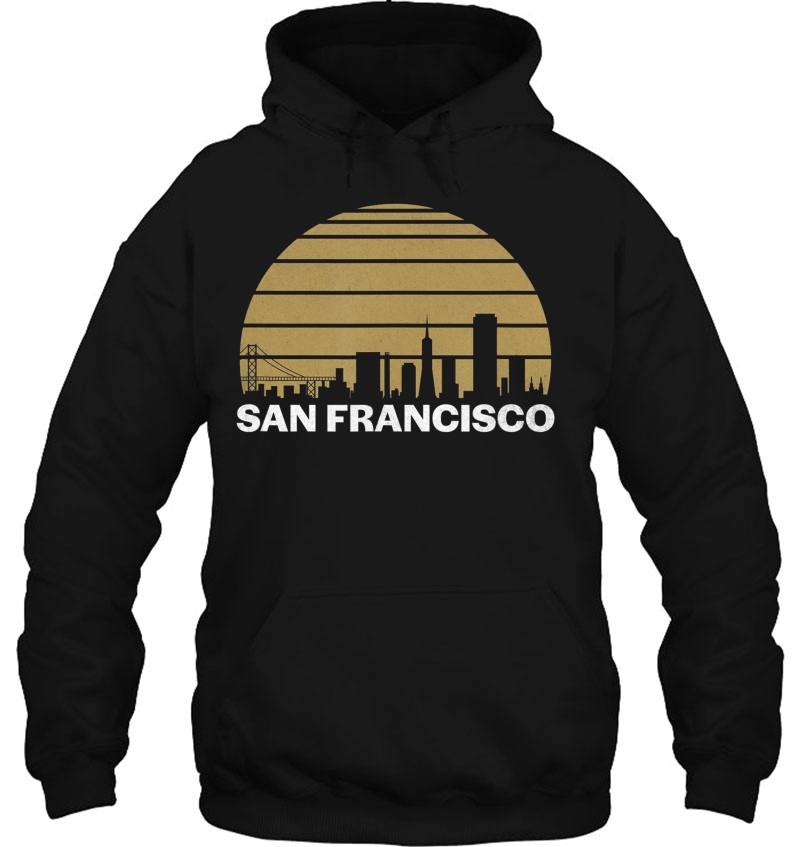 Vintage San Francisco California Cityscape Retro Hoodie
