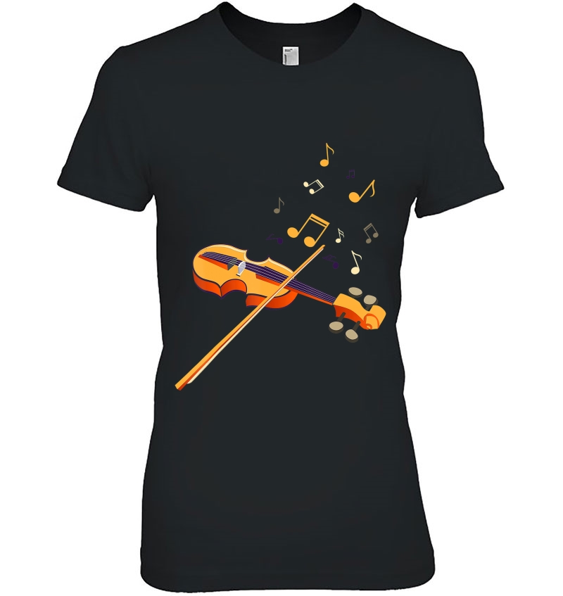 Violin Shirt Perfect Gift For Young Musician Loving Fiddle Ladies Tee