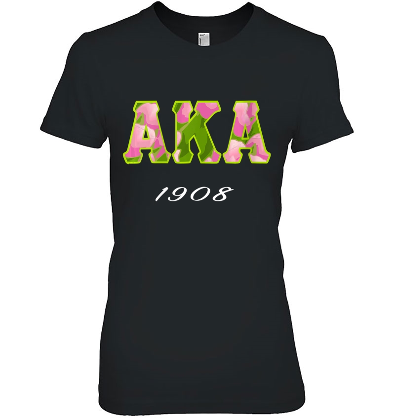 Womens Aka Pink And Green 1908 Kappa Sorority Woman's V-Neck Hoodie