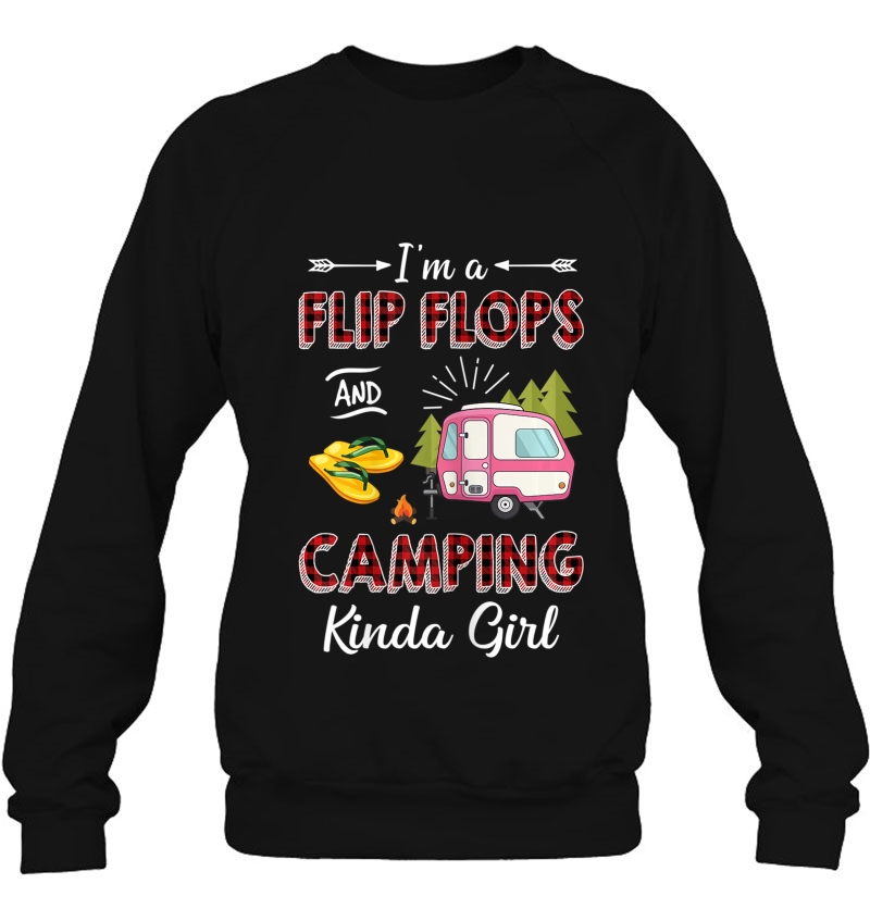 Womens I'm A Flip Flops & Camping Kinda Girl Funny Camping Lover Mugs