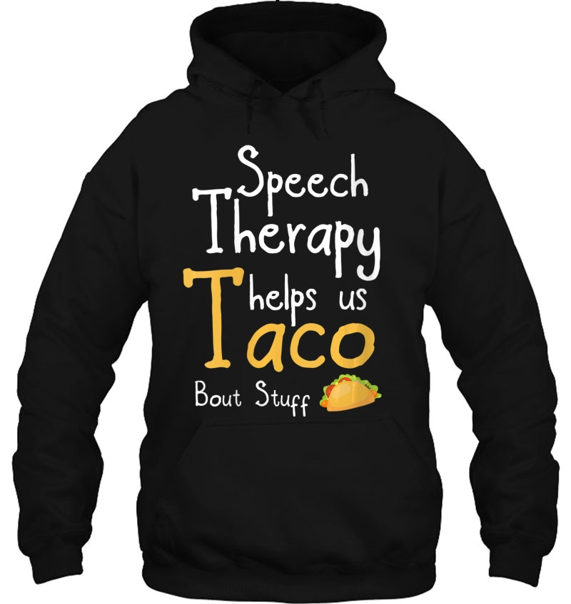 Womens Speech Therapist Gift Idea Funny Taco Lover Speech Therapy V-Neck Mugs