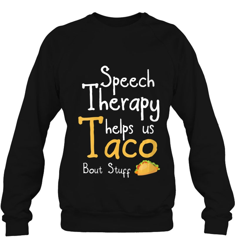 Womens Speech Therapist Gift Idea Funny Taco Lover Speech Therapy V-Neck Mugs