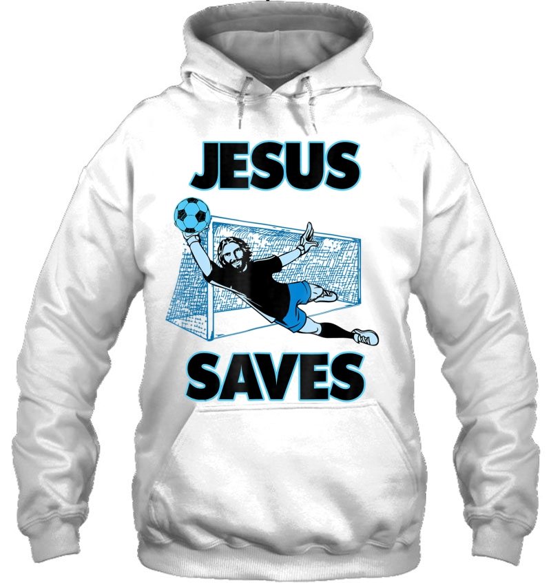 Jesus The Soccer Goalie Saves Christian Faith Gift Mugs