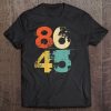 86 45 Retro 70S Vintage Quote 8645 Lock Him Up Impeach Trump Tee