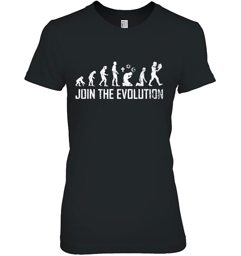 Atheism Join The Evolution Praying Vs Learning Hoodie