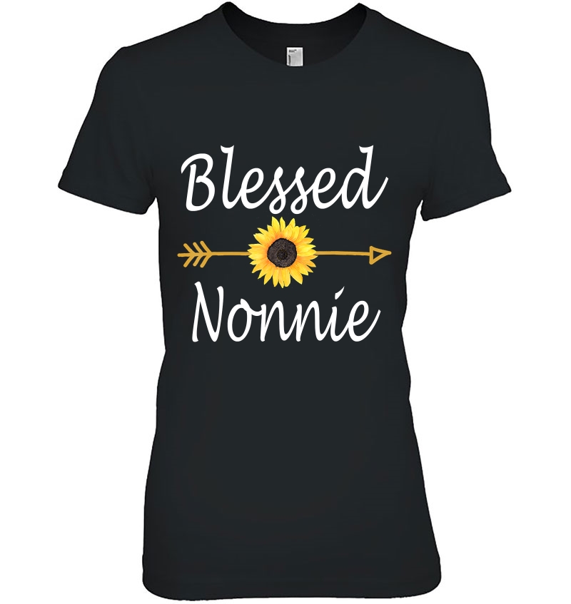 Blessed Nonnie Sunflower Mothers Day Ladies Tee