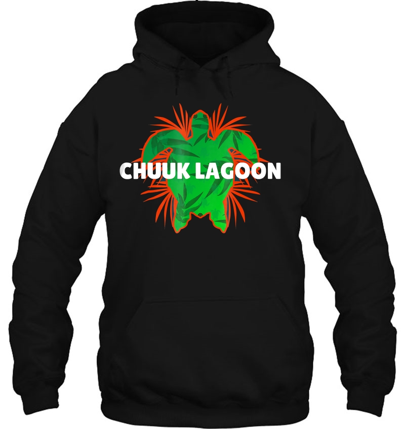 Chuuk Lagoon Beach Turtle Vacation Hoodie