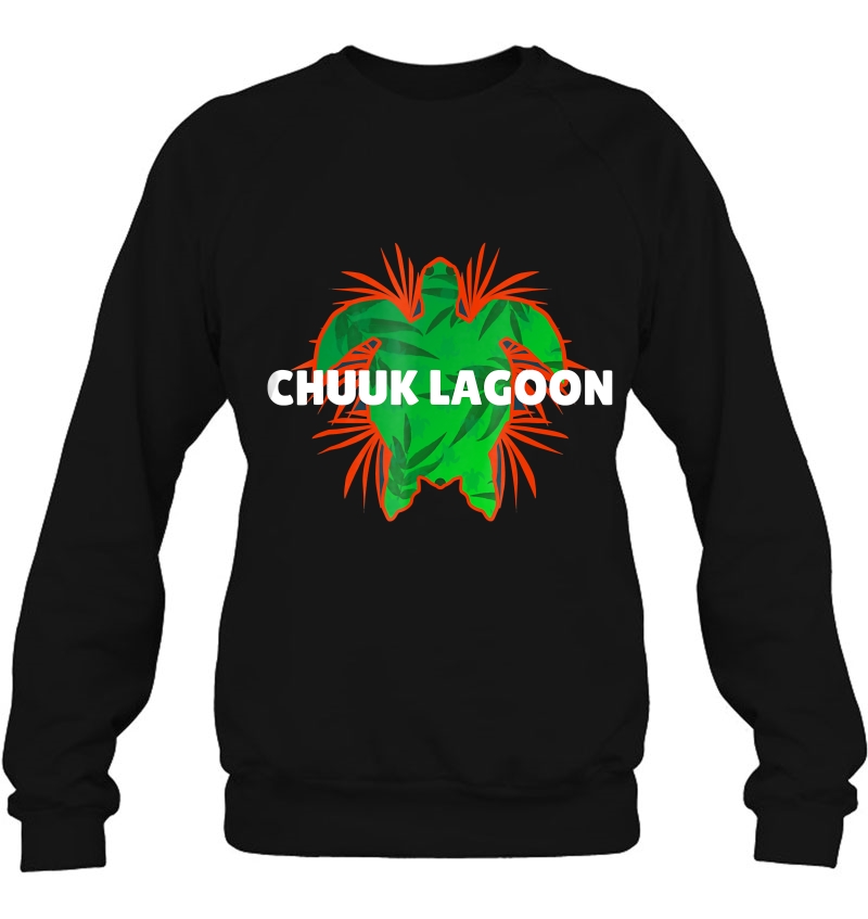 Chuuk Lagoon Beach Turtle Vacation Sweatshirt