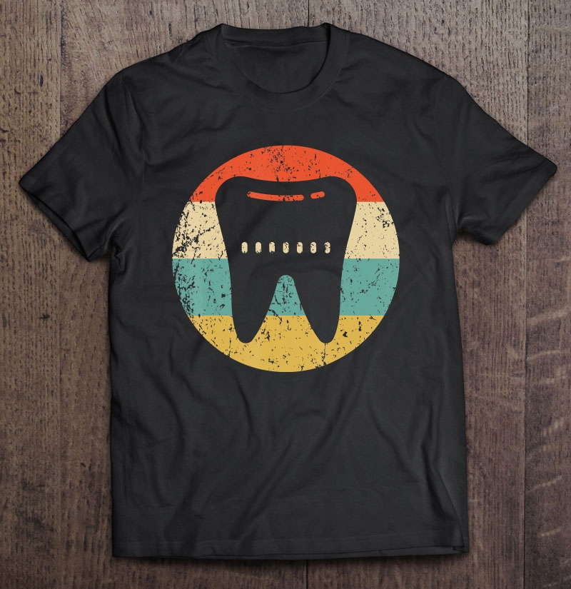 Dentist Orthodontist Vintage Retro Tooth Shirt