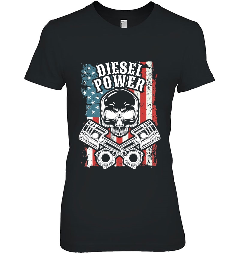 Diesel Mechanics Gift Usa Flag Diesel Power Hoodie