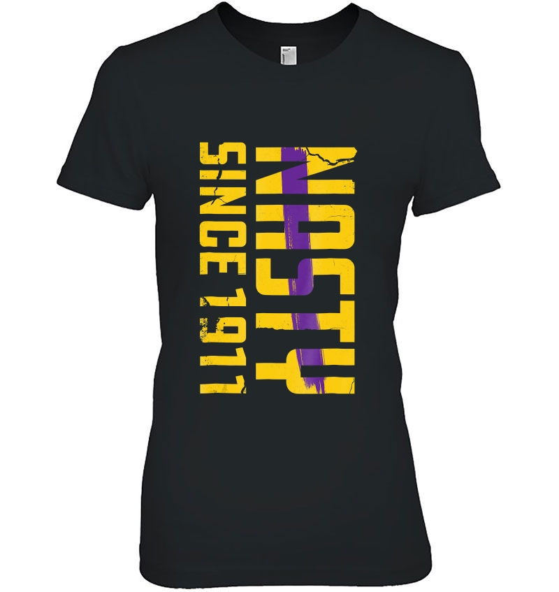 Distressed Letters - Nasty Since 1911 Que Roo Dawg Dog Ladies Tee