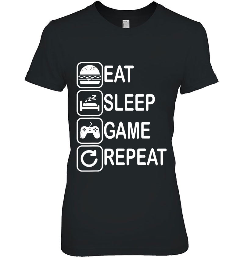 Eat Sleep Game Repeat Video Gamer Hoodie