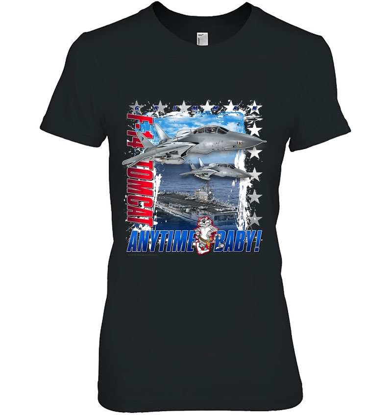 F-14 Tomcat Anytime Baby Jet Ladies Tee