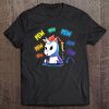 Cute Video Gaming Rainbow Unicorn Pew Pew Tee