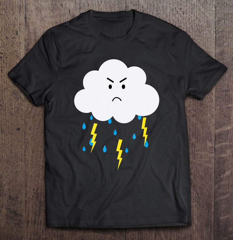 Grumpy Cloud With Lightnings Thunder Shirt