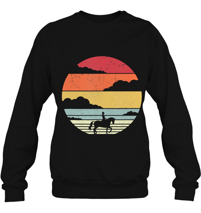Horseback Riding Shirt. Retro Style Sweatshirt