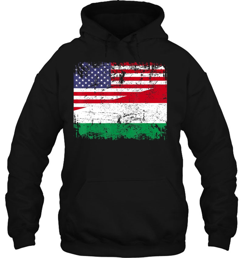 Hungarian Roots Half American Flag Hungary Flag Hoodie