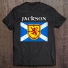 Jackson Scottish Clan Name Shirt Scotland Flag Long Tee