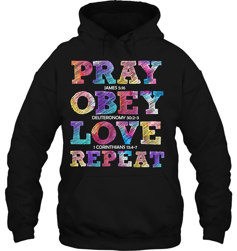 Keep The Faith Pray Obey Love Repeat Mugs