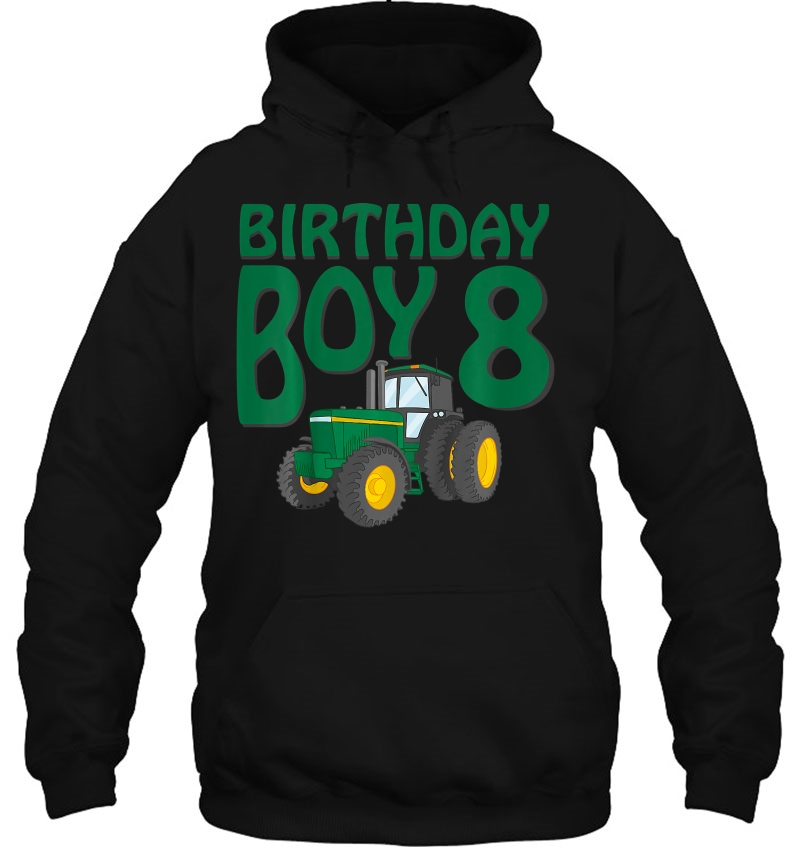 Kids 8Th Birthday Green Farm Tractor Shirt Eight 8 Year Old Mugs