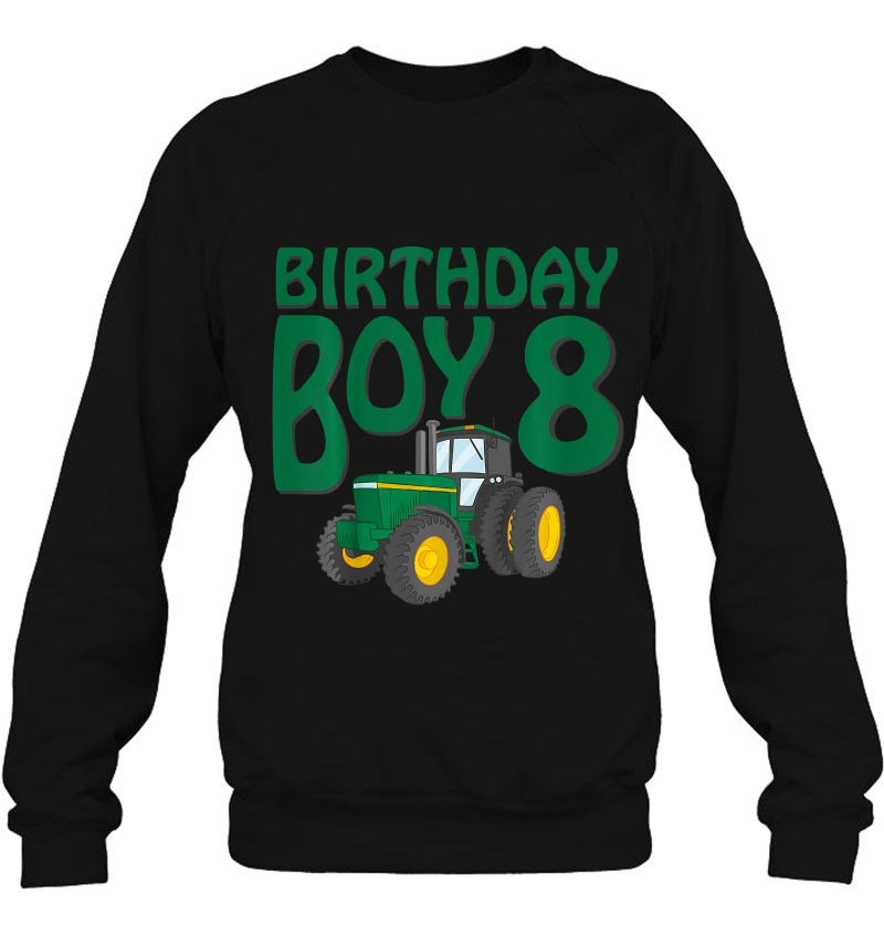 Kids 8Th Birthday Green Farm Tractor Shirt Eight 8 Year Old Mugs