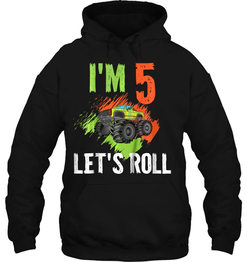 Kids Boys Kids I'm 5 Let's Roll Monster Truck 5Th Birthday Mugs