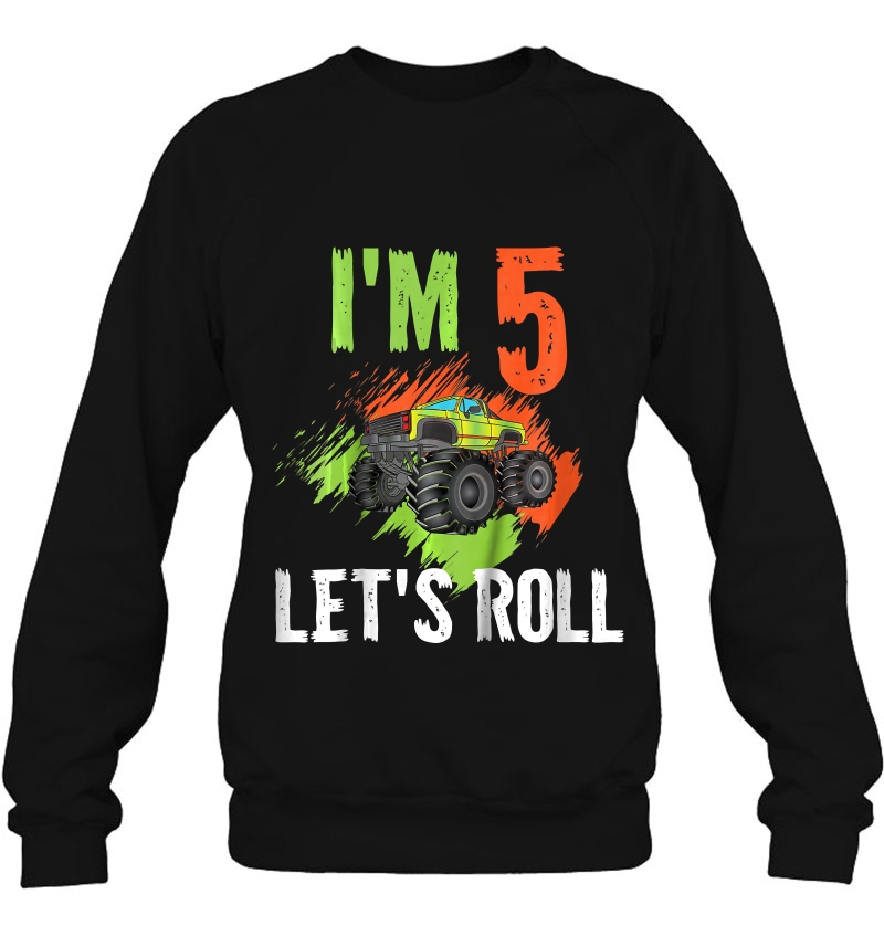 Kids Boys Kids I'm 5 Let's Roll Monster Truck 5Th Birthday Mugs