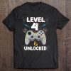 Level 4 Unlocked Video Game 4Th Birthday Gamer Gift Boys Tee