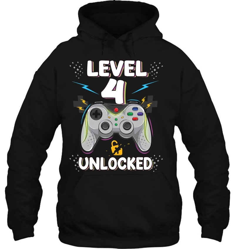 Level 4 Unlocked Video Game 4Th Birthday Gamer Gift Boys Mugs