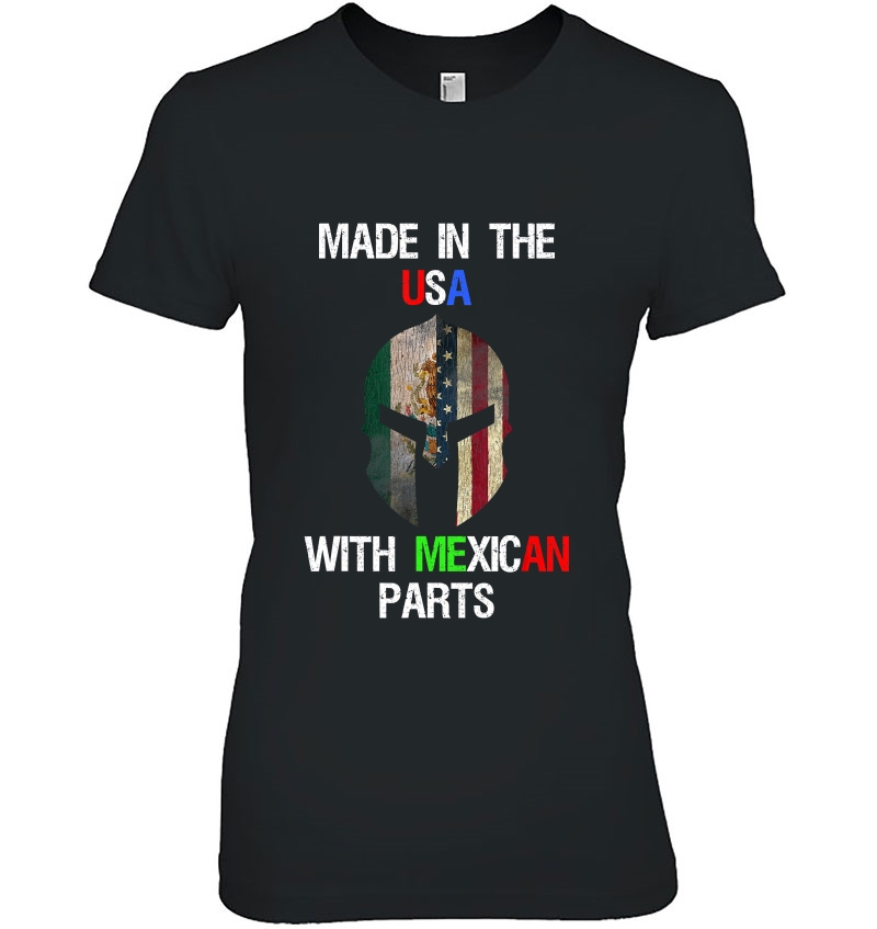 Made In The Usa With Mexican Parts - Mexico & Chicano Pride Ladies Tee