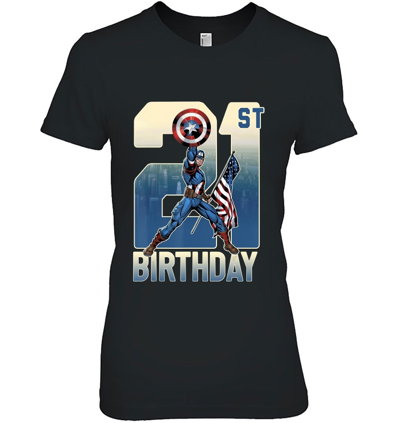 Marvel Captain America 21St Birthday Hoodie