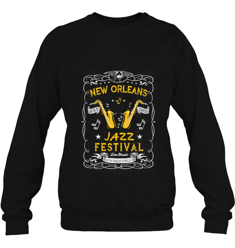 New Orleans Jazz Festival Guitar Sweatshirt