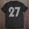 Number 27 Shirt Birthday Gift Numbered Cool Disco Tee