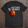 Occupy Mars Patriotic Usa American Flag Kids Adult Tee