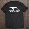 Papasaurus Lgbt Transgender Dad Trans Flag T Rex Shirt Tee