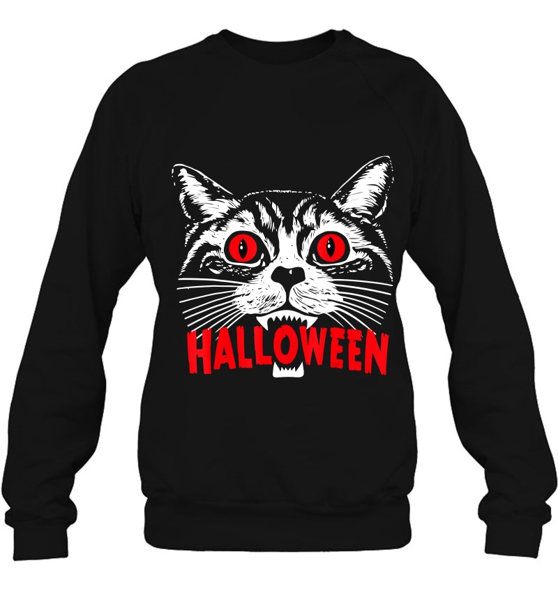 Purr Evil Satanic Cat Halloween Gift For Cat Lovers Sweatshirt