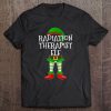 Radiation Therapist Elf Matching Family Christmas Design Tee