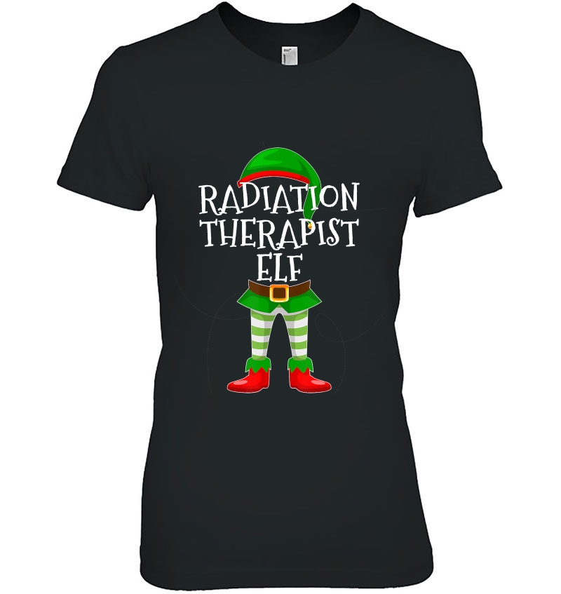 Radiation Therapist Elf Matching Family Christmas Design Hoodie